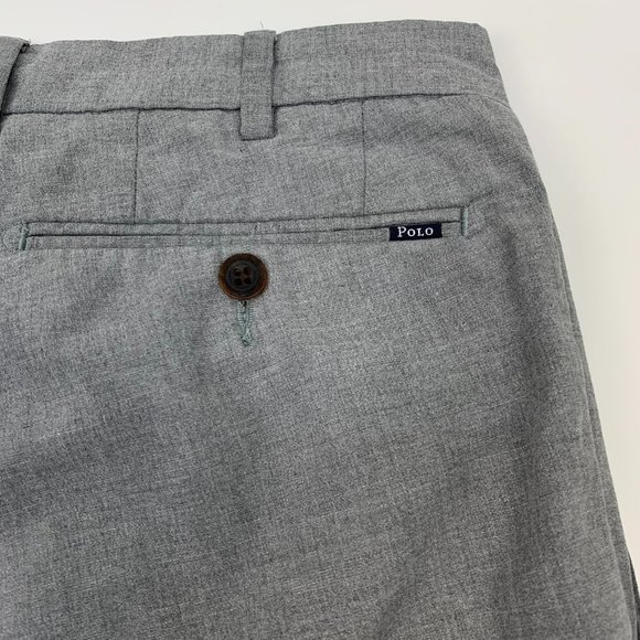 Polo Ralph Lauren Lightweight Chino Pant Slim Fit Fine Italian Fabrics Gray 32 - Picture 5 of 14